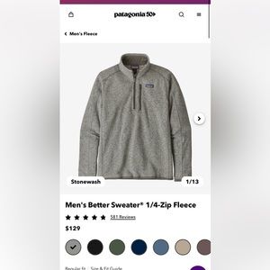 COPY - Patagonia men’s better sweater